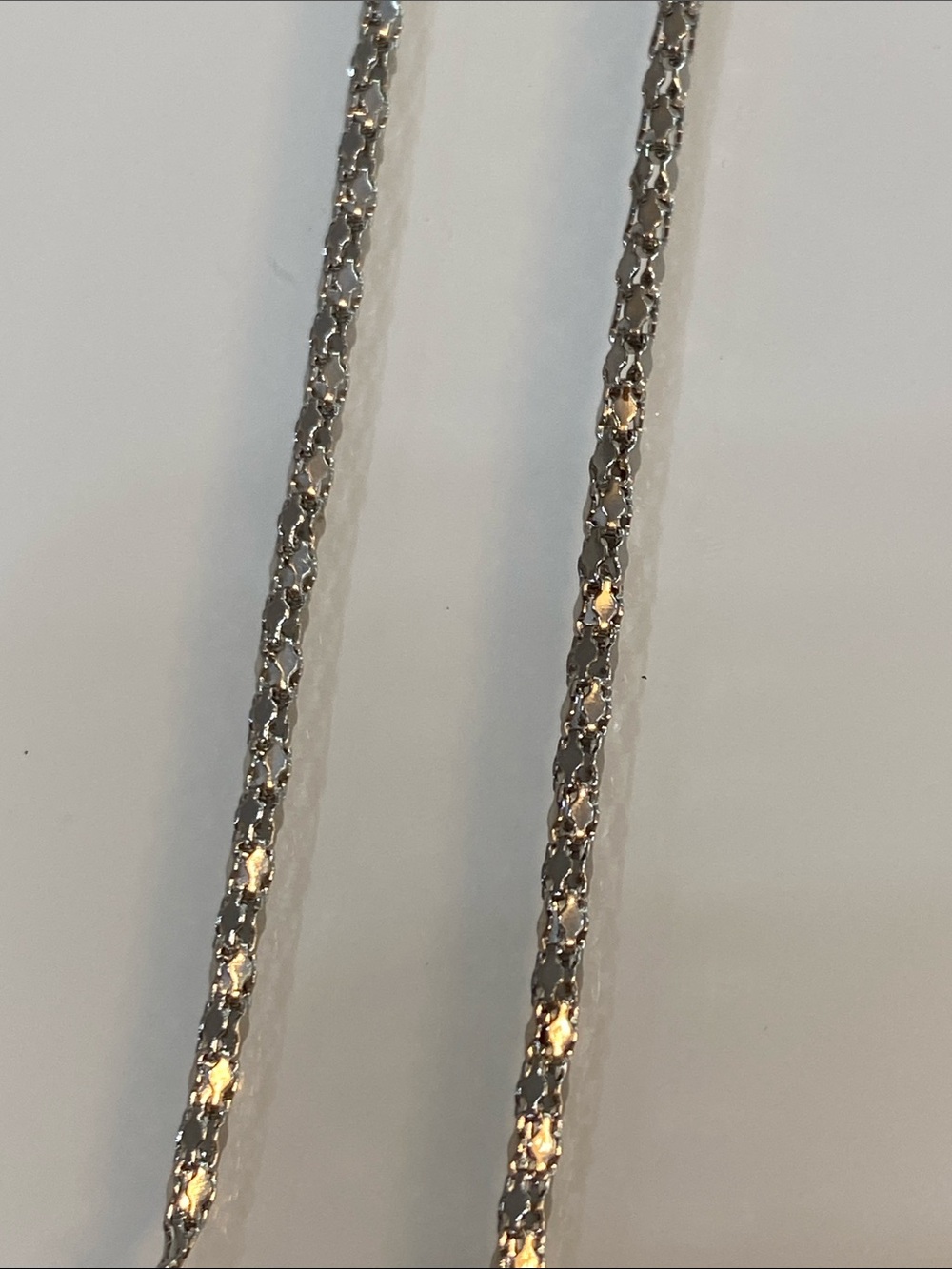 Silver tone chain